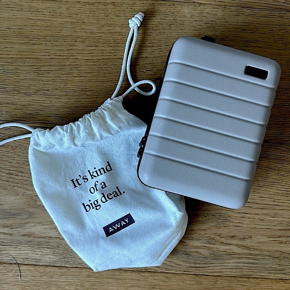 Away Mini Suitcase Toiletries Case in Sand Color NWOT